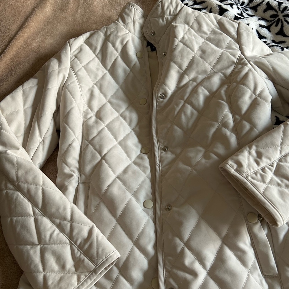 H&M Off-White Quilted Jacket